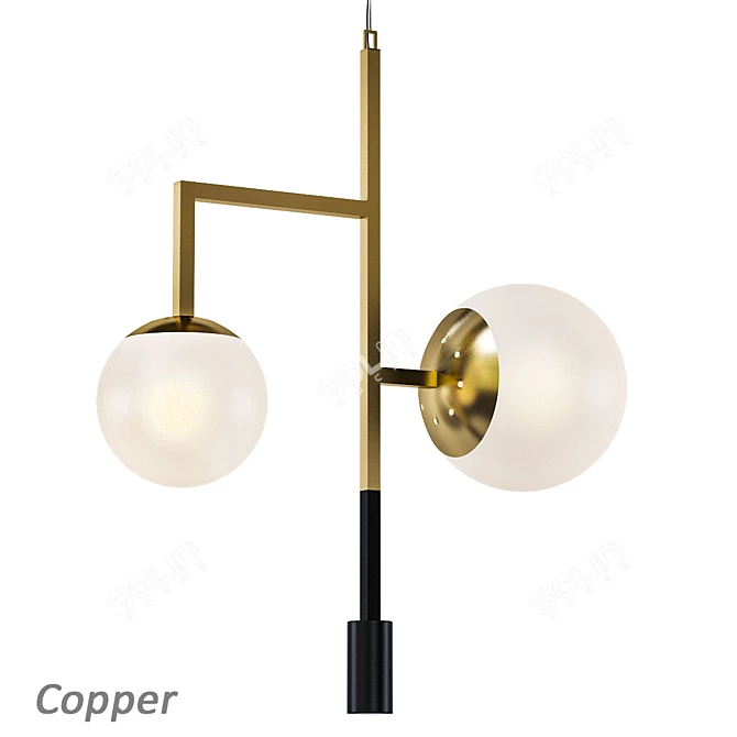 Elegant Chandeliers Set - Illuminate Your Space 3D model image 3