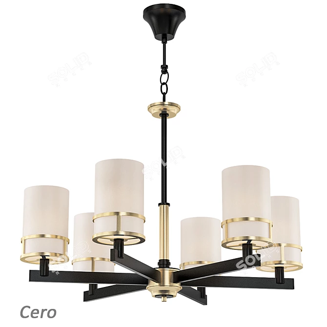 Elegant Chandelier Set, 300 Options 3D model image 3