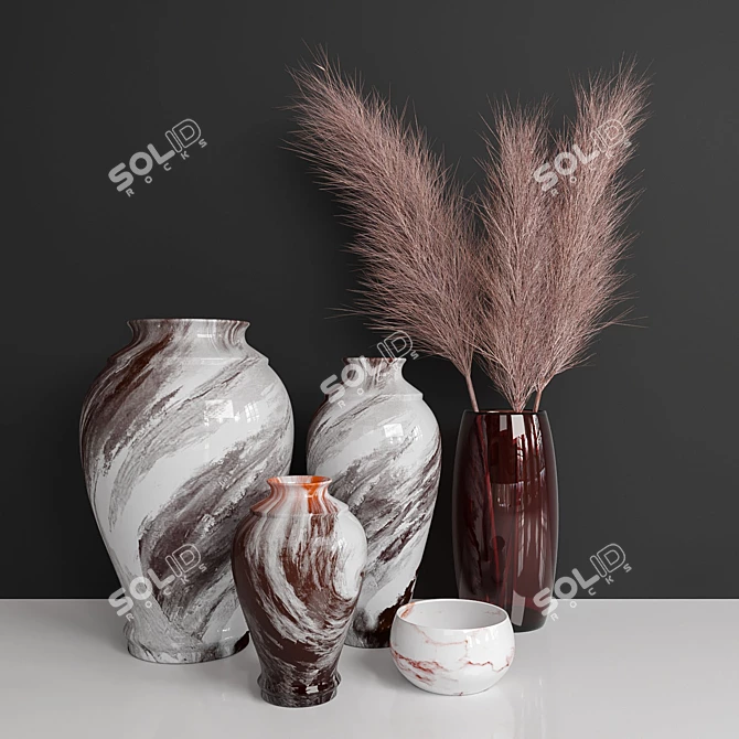 Modern Decor Set: 3D Max, VRay, Corona 3D model image 3