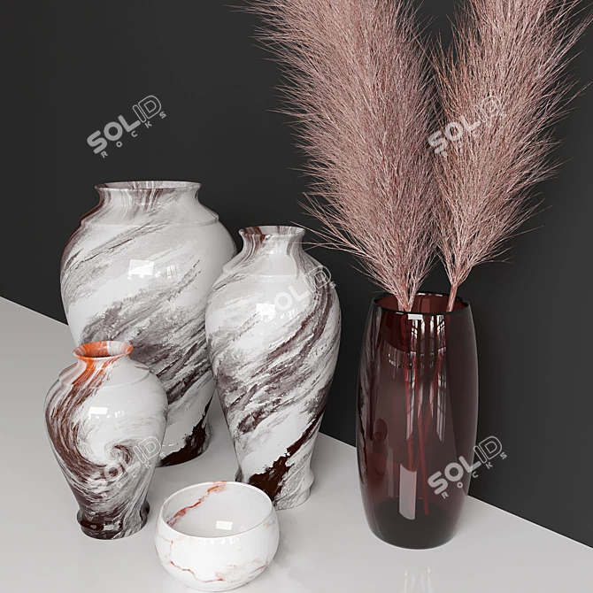 Modern Decor Set: 3D Max, VRay, Corona 3D model image 1