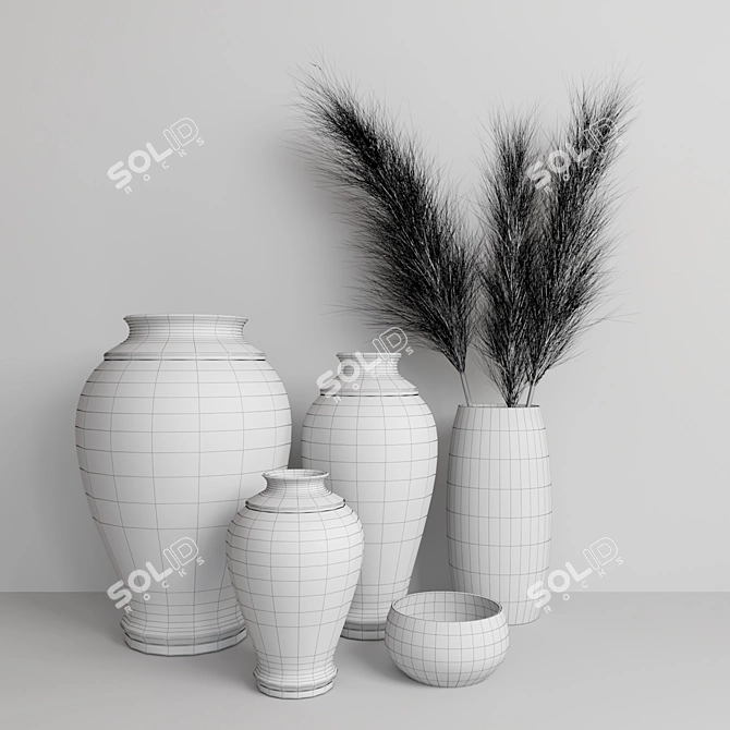 Modern Decor Set: 3D Max, VRay, Corona 3D model image 2