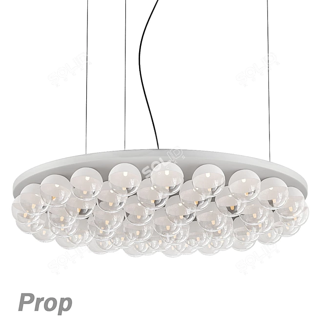 Elegant Chandelier Set303 3D model image 5