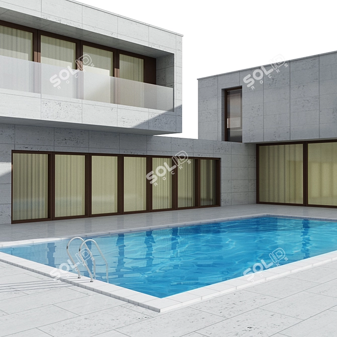 Stunning Modern Villa | 3D Max & Vray 3D model image 3