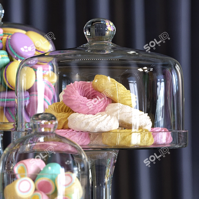 Deluxe Cake Holder Set 3D model image 3