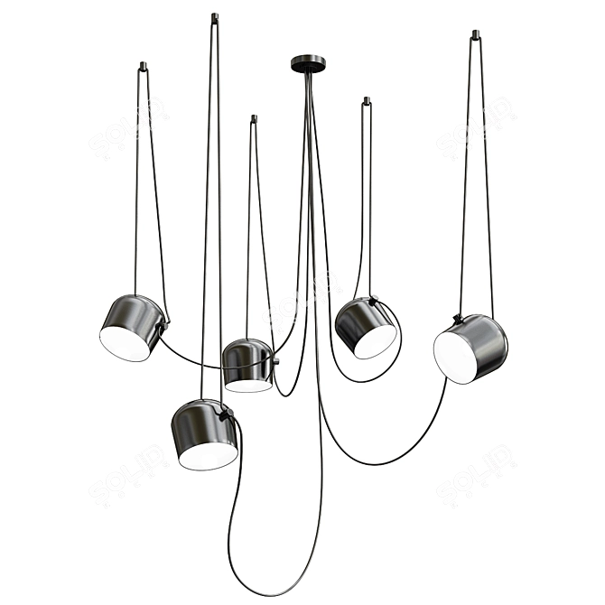 Elegant Chandelier Collection: Ole Pepo, Aim 5 Light, Ole Multiple, Apparatus Pendant 3D model image 2