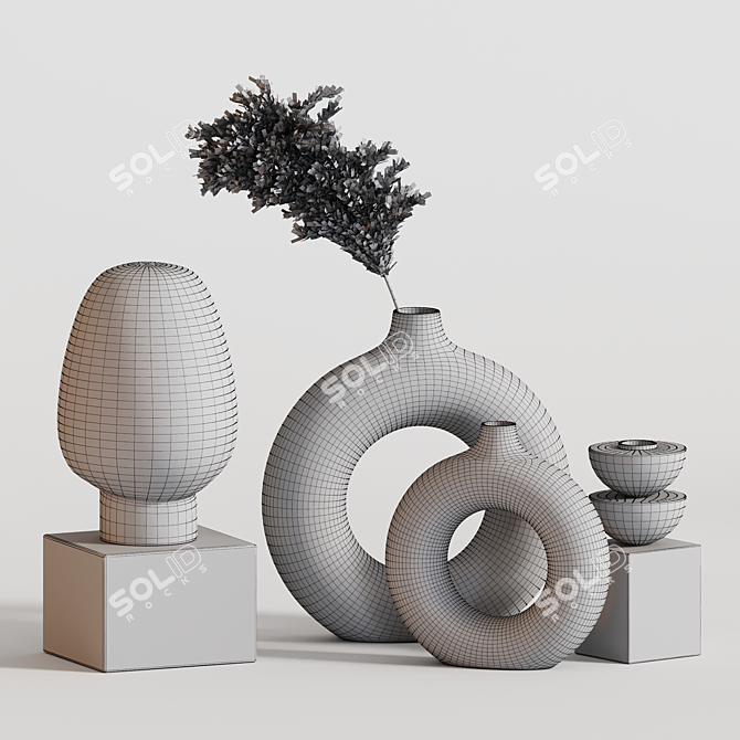 Dazzling Decor Set 3D model image 2