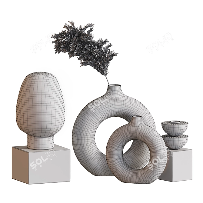 Dazzling Decor Set 3D model image 5