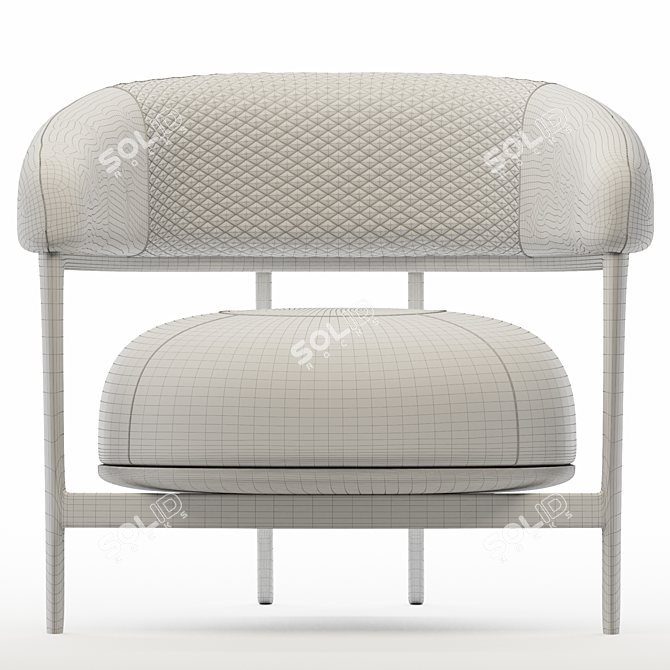 Elevate Your Space: 1290 Armchair 3D model image 4