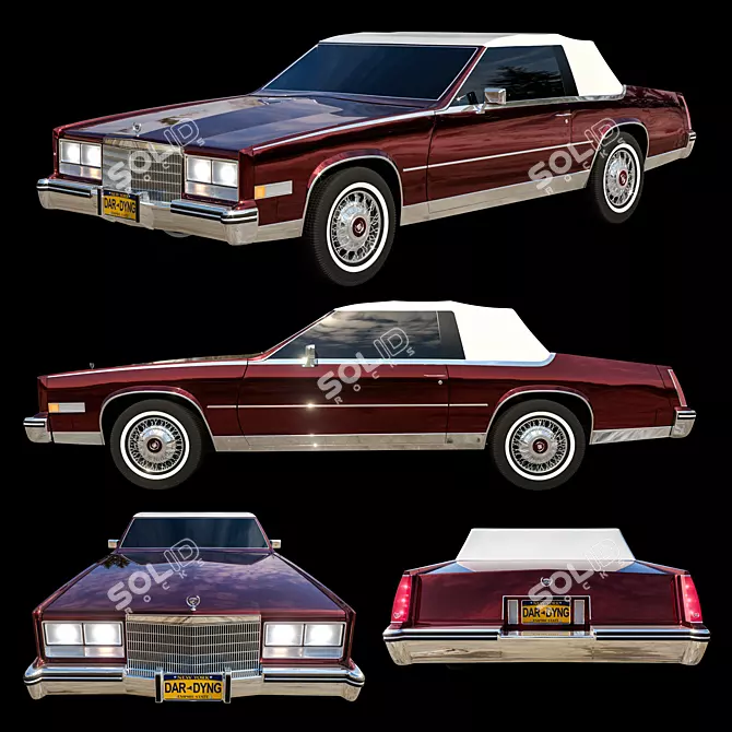 1985 Cadillac Eldorado Biarritz: Luxury at its Finest 3D model image 1