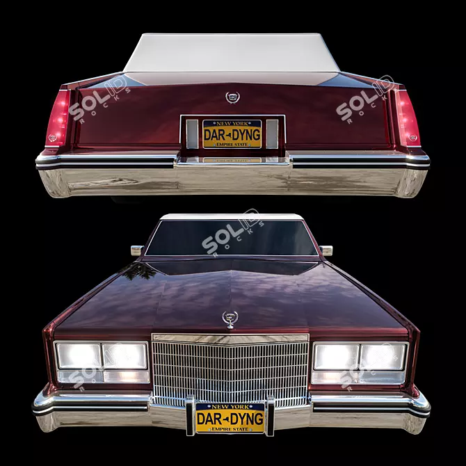 1985 Cadillac Eldorado Biarritz: Luxury at its Finest 3D model image 2