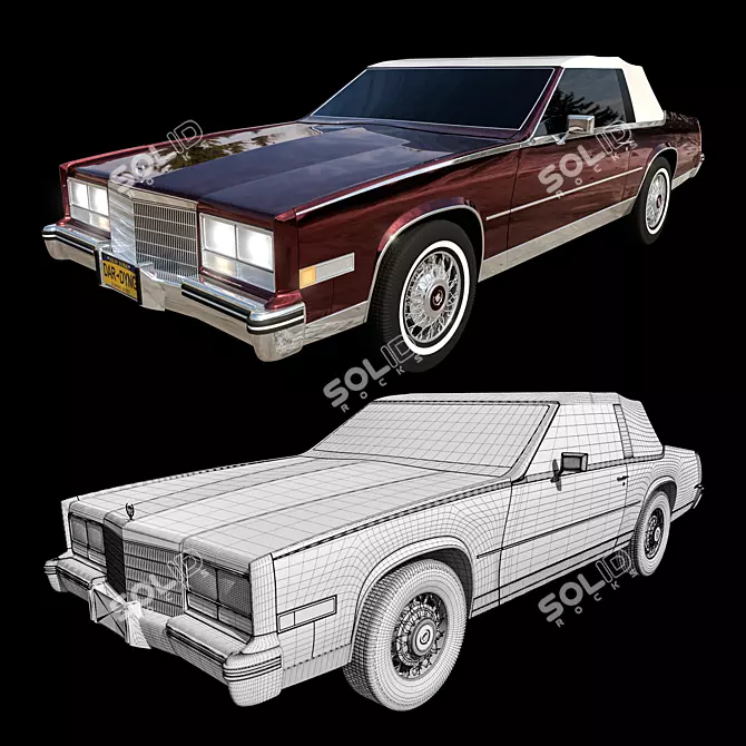 1985 Cadillac Eldorado Biarritz: Luxury at its Finest 3D model image 3