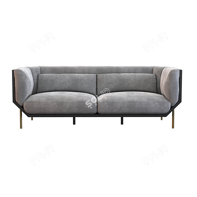 Prism Shake Sofa: Modern Elegance. 3D model image 1
