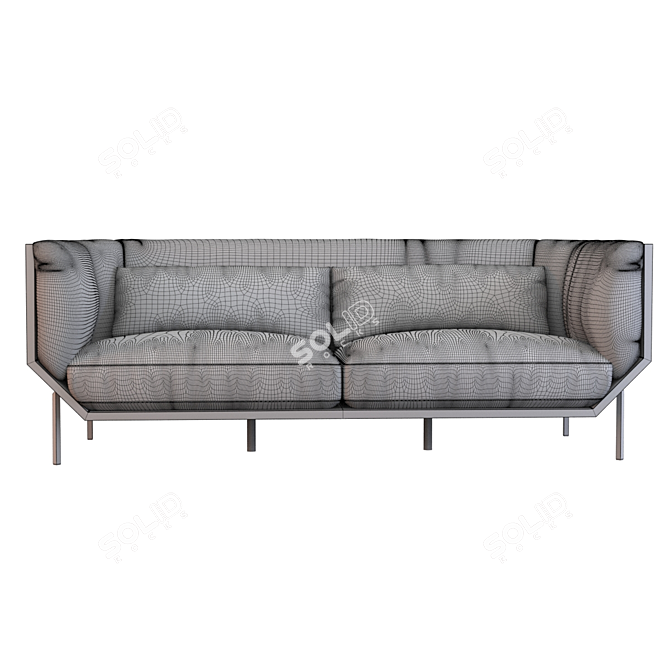 Prism Shake Sofa: Modern Elegance. 3D model image 4