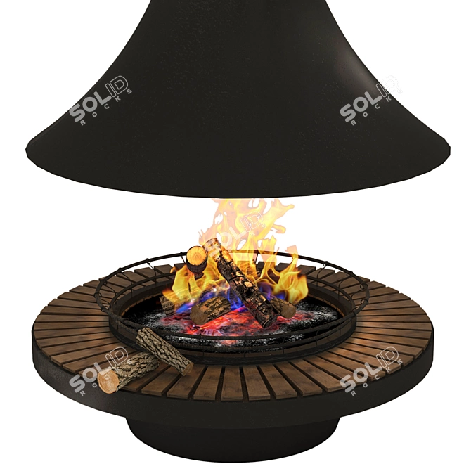 2014 Fireplace: V-Ray+Corona Render 3D model image 5