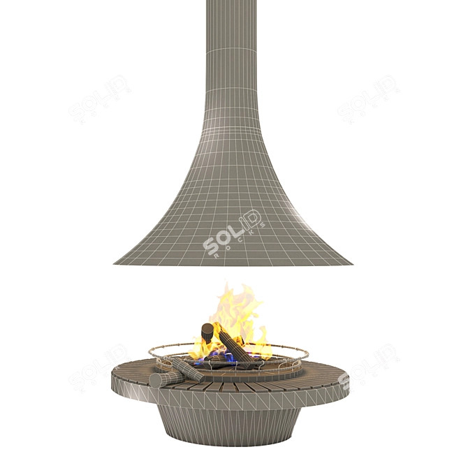 2014 Fireplace: V-Ray+Corona Render 3D model image 6