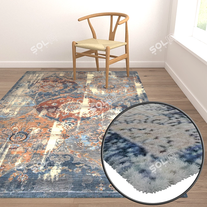 Luxury Carpet Set: Premium Textures 3D model image 5
