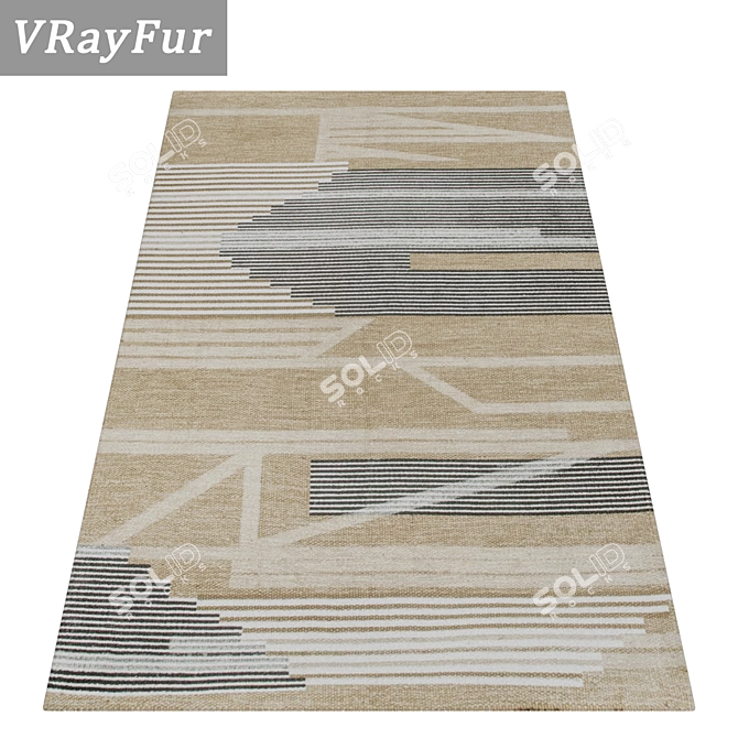 Versatile Carpet Set, High-Quality Textures 3D model image 2