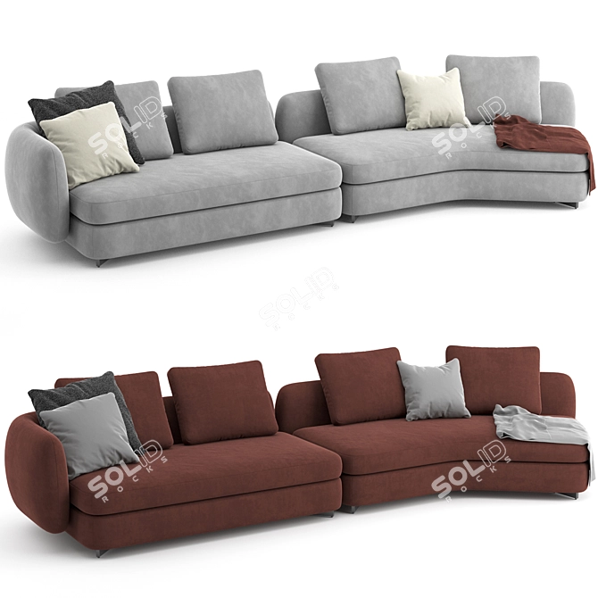 Poliform Saint Germain Sofa Set 3D model image 1