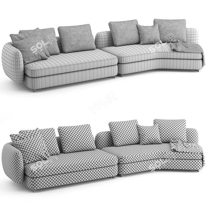 Poliform Saint Germain Sofa Set 3D model image 2