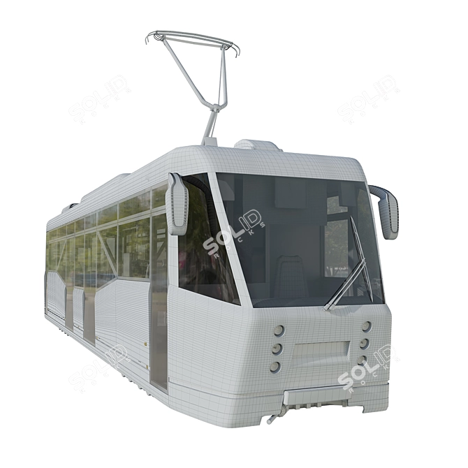 Versatile LM-2008 Tram Car 3D model image 8