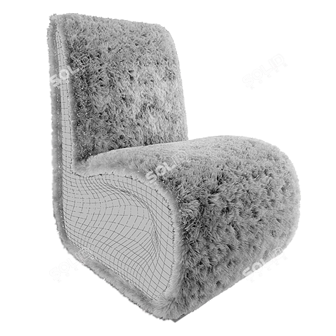 Sleek Organico Chair 3 3D model image 4