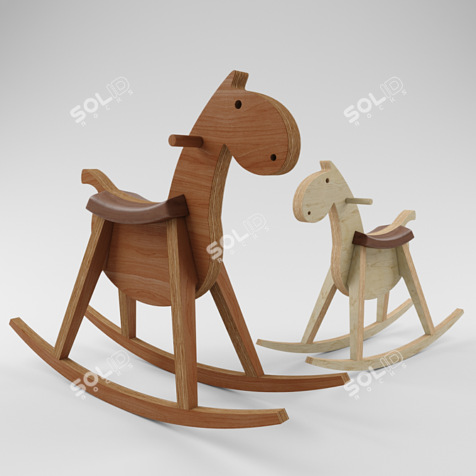 Sixay Furniture Paripa Rocking Horse 3D model image 5
