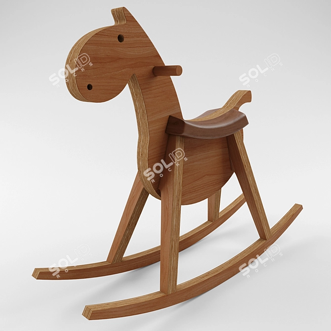 Sixay Furniture Paripa Rocking Horse 3D model image 7