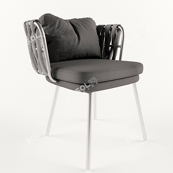 Elegant Tosca Designer Chair 3D model image 1