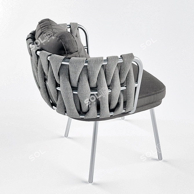 Elegant Tosca Designer Chair 3D model image 2