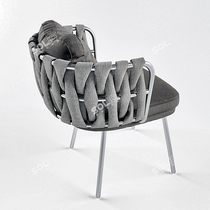 Elegant Tosca Designer Chair 3D model image 5