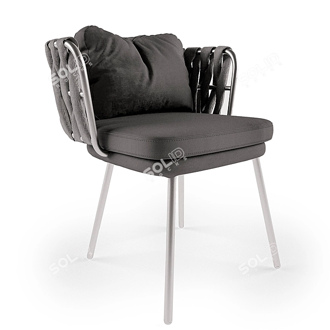 Elegant Tosca Designer Chair 3D model image 7