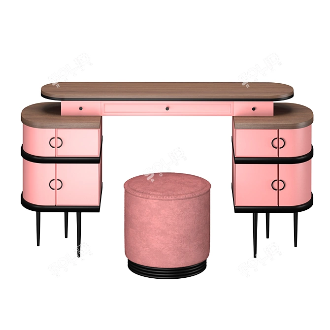 Zelda Vanity Table Set 3D model image 3