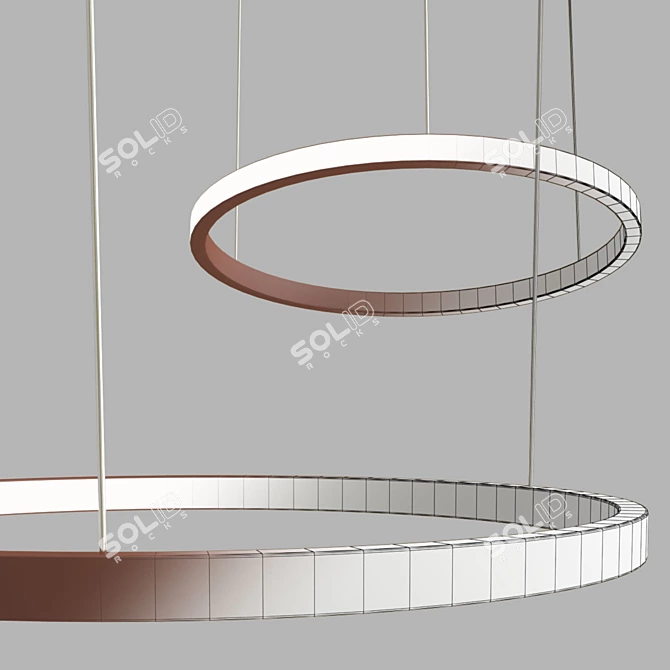Lahti 100 - Stylish and Versatile 100cm Diameter Ring 3D model image 2