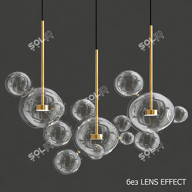 Bolle Linear 14 Bubbles: Vibrant Spherical Decor 3D model image 2