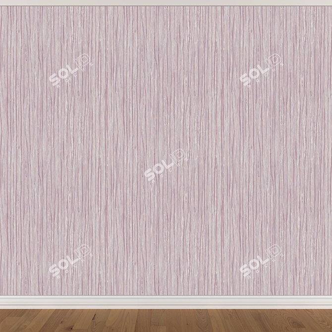 Seamless Wallpaper Set: 3 Distinct Colors 3D model image 4