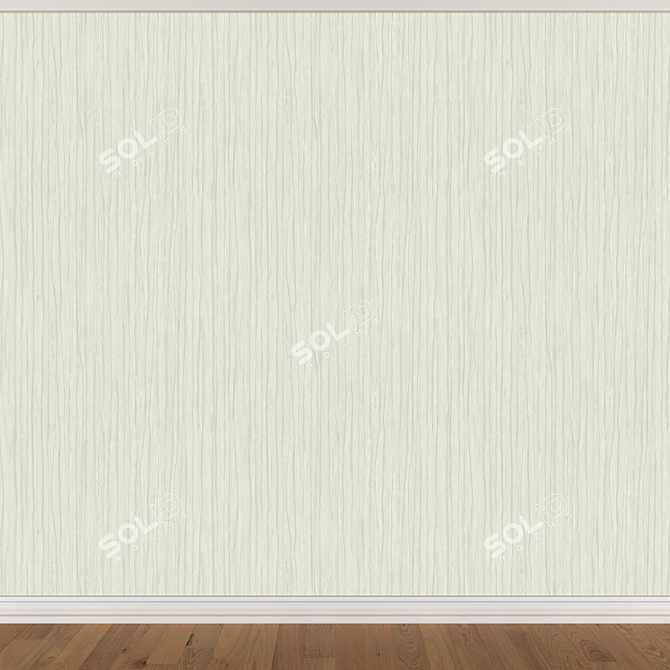 Seamless Wallpaper Set with 3 Colors 3D model image 4