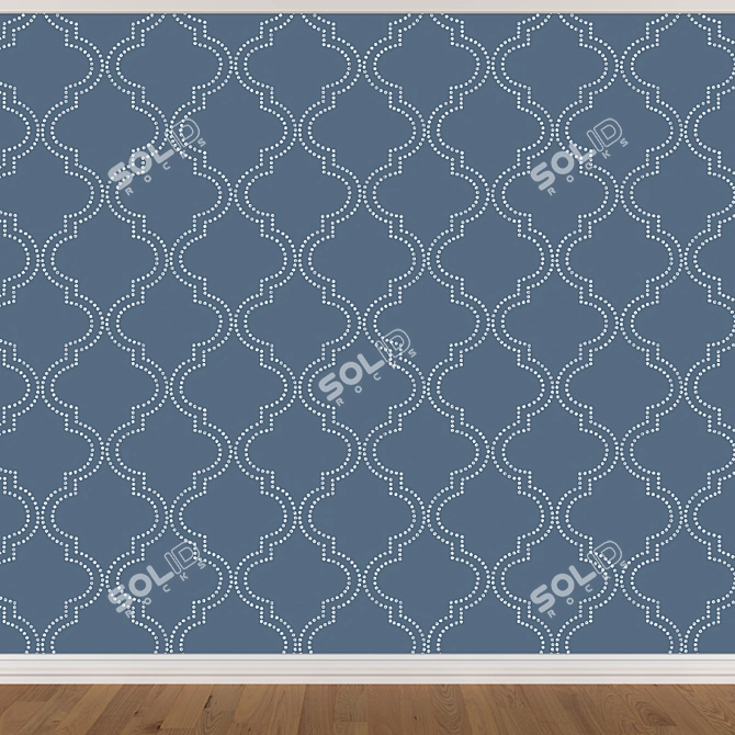 Seamless Wallpaper Set - 3 Colors 3D model image 2