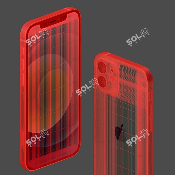 Sleek Apple iPhone 12: Revolutionary Design 3D model image 5