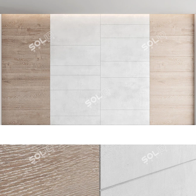 Decorative Concrete Wall Panel_Set 37 3D model image 3