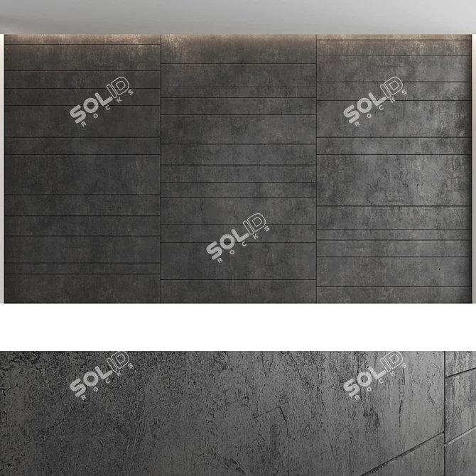 Decorative Concrete Wall Panel_Set 37 3D model image 4