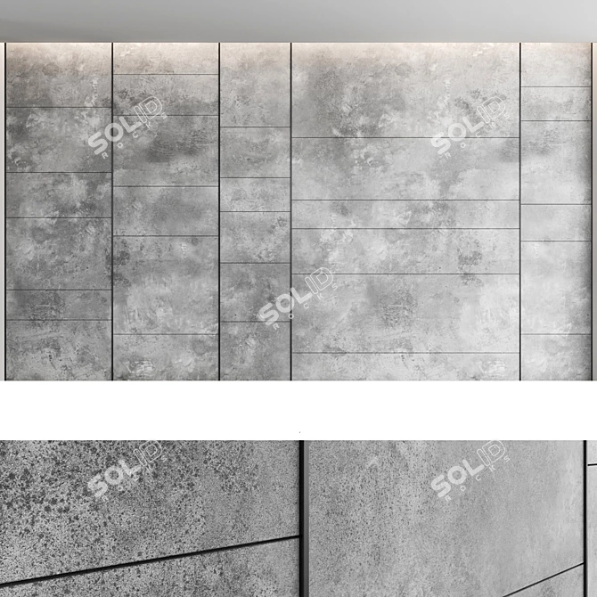 Decorative Concrete Wall Panel_Set 37 3D model image 5