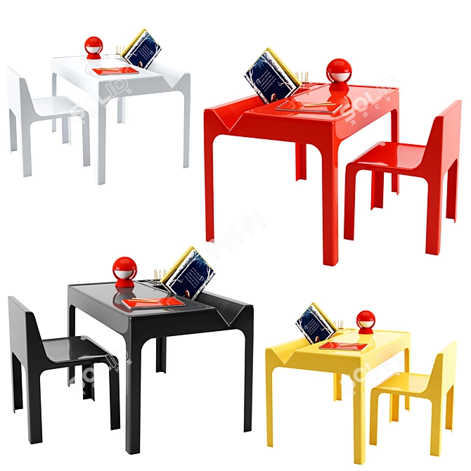 Roche-Bobois OZOO Kids Furniture Set 3D model image 2