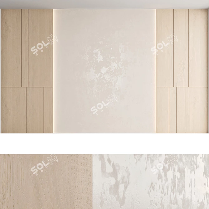 Decorative Wall Panel Set 3D model image 2