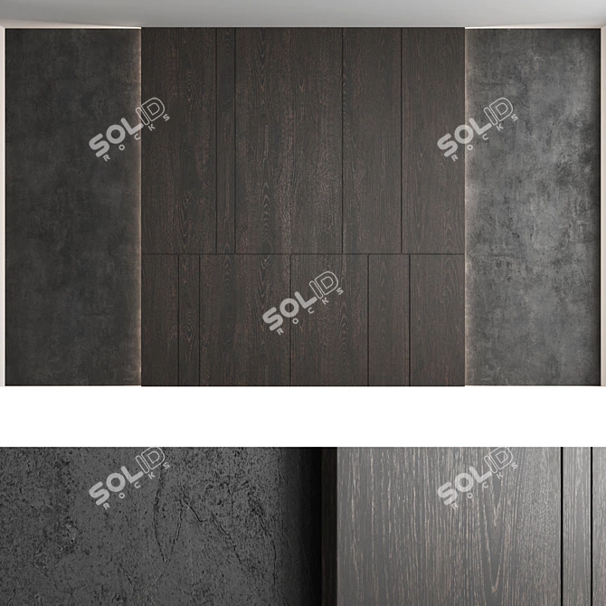 Decorative Wall Panel Set 3D model image 3