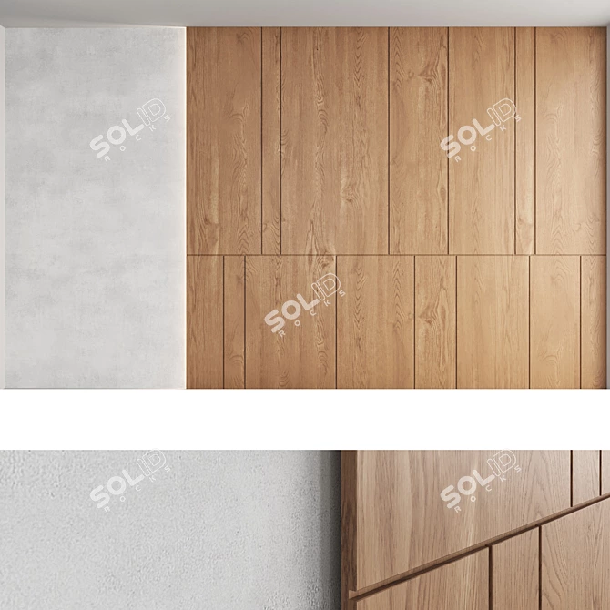 Decorative Wall Panel Set 3D model image 4