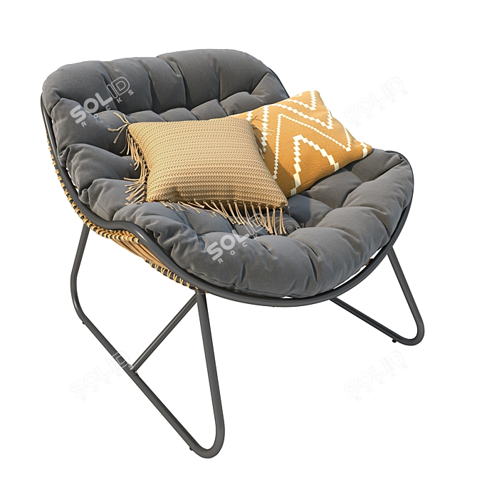 Carmen Lounge Chair: Your Outdoor Oasis 3D model image 2