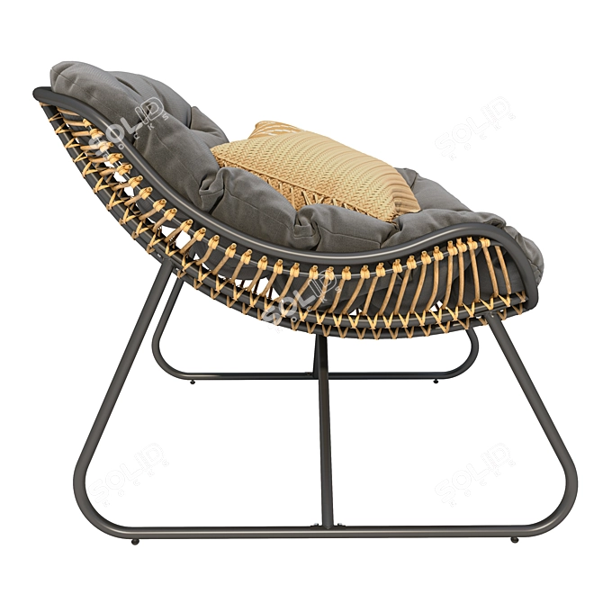 Carmen Lounge Chair: Your Outdoor Oasis 3D model image 4