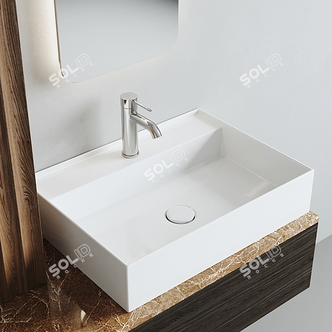 Alice Ceramica Bathroom Set 3D model image 2