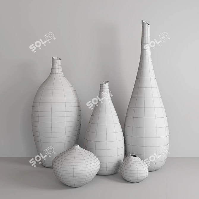 Elegant Decor Set: 3D Models 3D model image 3