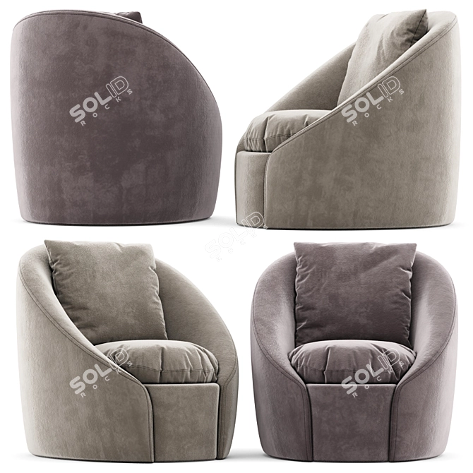 Elegant Instyle Chair 3D model image 2